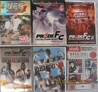 UFC 1 Pride 11-16 Pride FC2 Silva 2 Bushido • $25