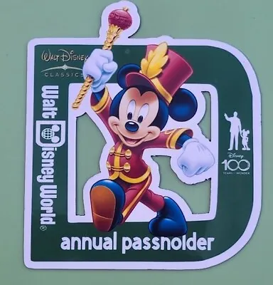 Disney World  Annual Passholder Magnet Mickey Mouse Marching Band 2024 • $6