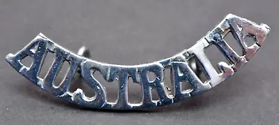 Australia ~ White Metal Shoulder Title • £9.99