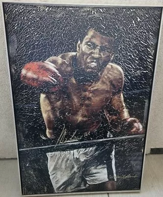 MUHAMMAD ALI Signed Stephen Holland 28x41 Giclee Canvas RARE OA   In His Prime  • $2495
