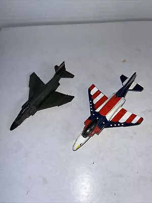 Lot Of 2 Corgi/matchbox F4 Phantom US Navy Bicentennial Diecast Jets. • $9.99