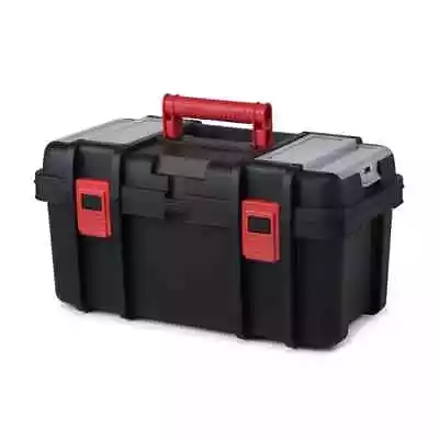 Hyper Tough 19-inch Toolbox Plastic Tool And Hardware Storage Black • $11.98