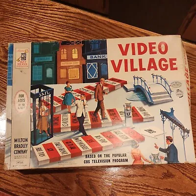 VTG 1960 Video Village Board Game By Milton Bradley #4060 - Based On TV READ • $15
