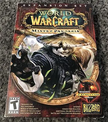 World Of Warcraft: Mists Of Pandaria PC Video Game RATED T Expansion Set *NEW!* • $18.59