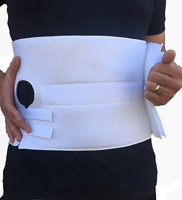 Stoma Support Ostomy Hernia Belt For Colostomy Bag Ab. Binder W/ Stoma Opening • $34.95