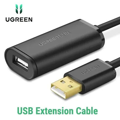 $29.95 • Buy NEW USB 2.0 Extension Cable USB Active Amplifier Chip Repeater Cable 10M Ugreen