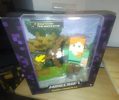 Minecraft 3  ARROW FIRING ALEX *NEW UNOPENED  Survival Mode Rare!! • $40