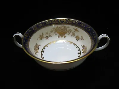 Minton Dynasty Cobalt Blue Cream Soup Cup Bone China Made In England • $273.98