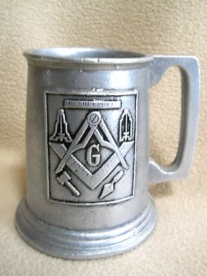 Vintage 1970 Wilton Masonic Pewter Beer Mug/Tankard/Freemason/Lodge 681 Pa • $17.99