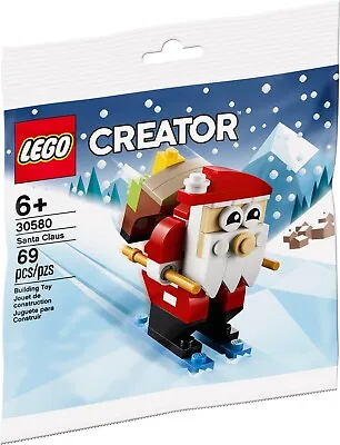 LEGO CREATOR SANTA 30580 PolyBag Skiing NEW SEALED RARE RETIRED DISCONTINUED • $12.99