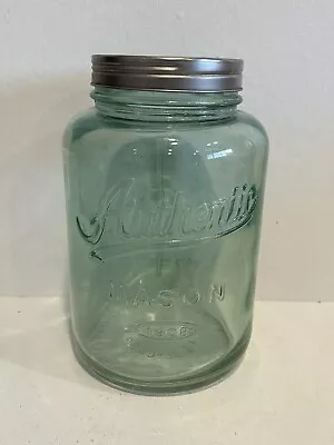 Vintage Style XL Mason Jar With Frog Metal Wire Lid  Oversized 9X5 80oz. • $19.99