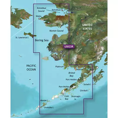 Garmin BlueChart G3 Vision HD - VUS033R - Bristol Bay - Kotzebue Snd. - MicroSD/ • $368.99