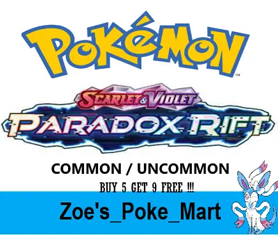 Paradox Rift - Common/uncommon - Select Your Own - Pokemon - Multibuy Discount • £0.99