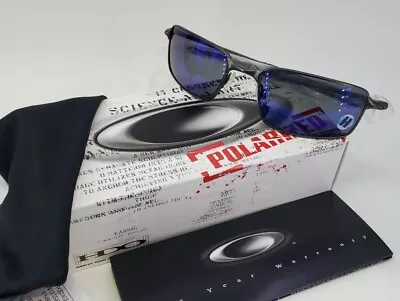 New OAKLEY Square Wire 2007 Pewter / Deep Blue Polarized Angling Collection  • $399