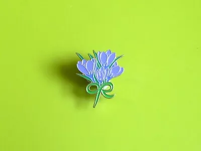 Macmillan Crocus Flowers Stud Pin Badge Charity • £4.99