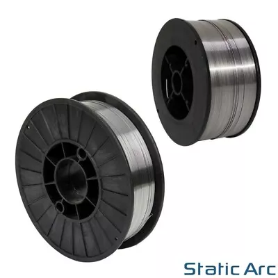 STAINLESS STEEL MIG WELDING WIRE REEL SPOOL GAS CO2 ARGON 0.6mm/0.8mm 1KG/5KG • £12.99