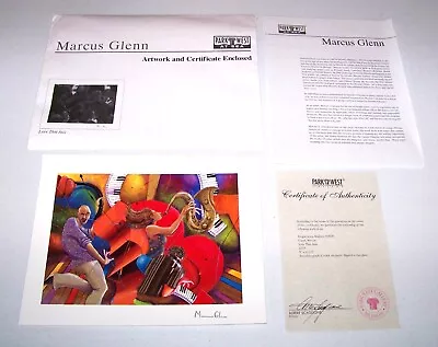  Love That Jazz  Seriolithograph By Marcus Glenn - Unframed Signed ~ COA • $25