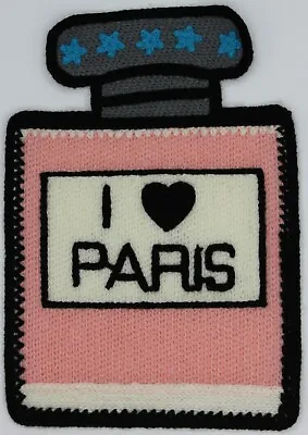$6.49 • Buy Chenille Patch: I Love Paris Perfume