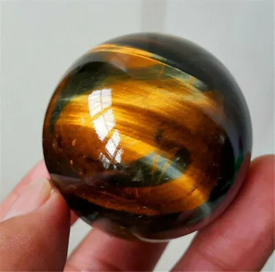 100% Natural Rare Tiger Eye Crystal Ball Gemstone Sphere Minerals Healing Stone • £4.92