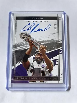 2023 Panini Impeccable Ed Reed Auto Super Bowl Champion 5/25 SBC-ERE Ravens HOF • $170