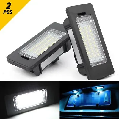 2x Car License Plate Light Bulb Canbus White LED For BMW E39 E60 E90 F30 E92 X5 • $11.39