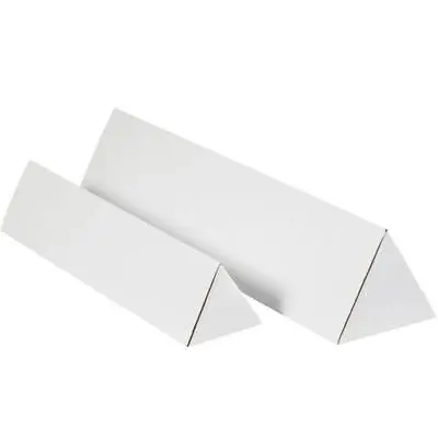 MyBoxSupply 2 X 24 1/4  White Triangle Mailing Tubes 50 Per Bundle • $83.99