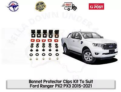 Bonnet Protector Fitting Kit Clips Brackets To Suit Ford Ranger PX2 PX3 2015-21 • $31.49