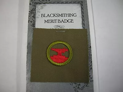 BLACKSMITHING MERIT BADGE Reproduction With Pamphlet Type A Square • $9.99