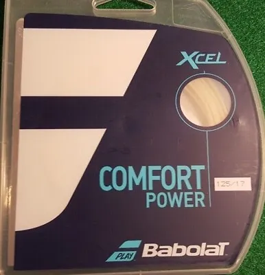 New Babolat Xcel Comfort Power 125/17 Tennis String!!! White Pack!!! • $17.95