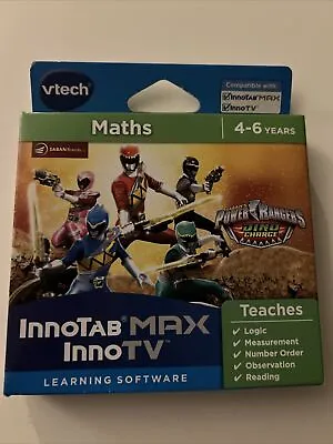 Vtech INNOTAB MAX INNO TV Game. POWER RANGERS. MATHS Age 4-6 Years • £5.99