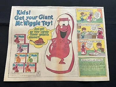 #02 MR.WIGGLE PUNCHING BAG Sunday Comics Ad Gelatin Dessert 1966 • $9.99