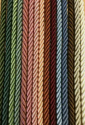 10mm Unflanged Colours Furniture Cord Barley Twist Braid (1011) By The Metre • £1.49