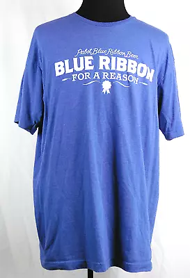 Pabst Blue Ribbon For A Reason Blue Beer S/S T-Shirt XXL • $21.24