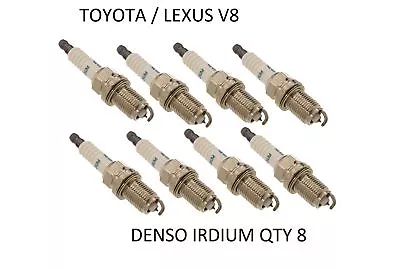 Denso Iridium Tt Spark Plug Set For Lexus Lx470 2uz-fe Sc430 Gs430 Ls430 3uz-fe • $144