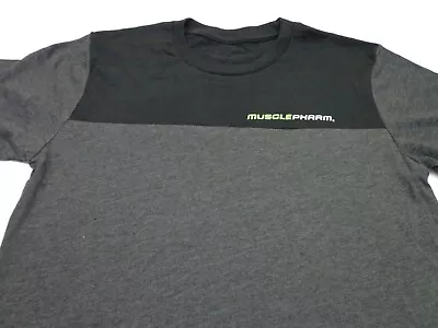 Muscle Pharm MP Gray &  Black  T Shirt   Small  NEW With DEFECT • $12.99