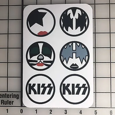 Kiss Faces 2  Wide Vinyl Decal Sticker Set • $5.99