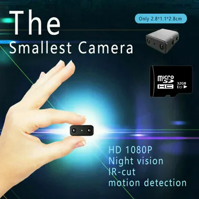 32GB HD 1080P Mini Hidden Spy Camera Security Motion Detection Night Vision Cam • $14.86
