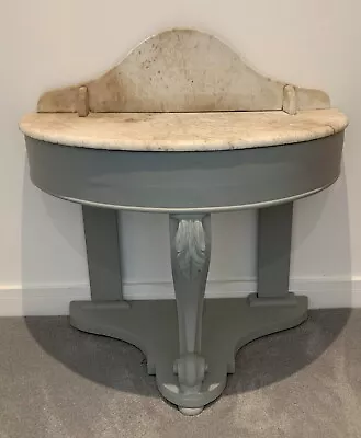 Antique Marble Top Wash Stand Used As Hall Table • £70
