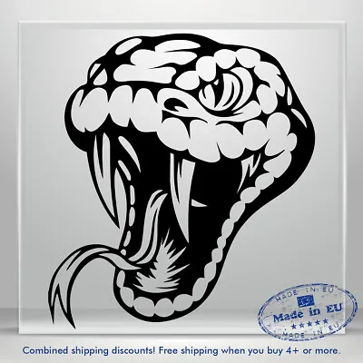 Snake Viper Decal Venom Cobra Auto Car Bumper Window Vinyl Sticker Rattlesnake • $3.90