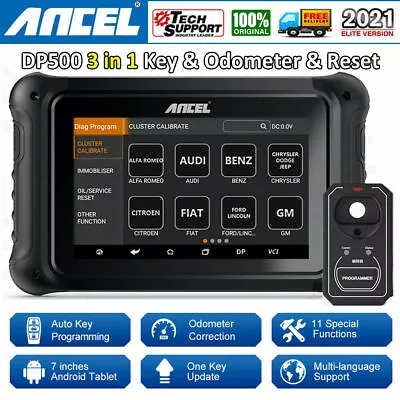 ANCEL DP500 Odometer Correction Scanner Key Programmer Mileage Adjust Diagnostic • $899