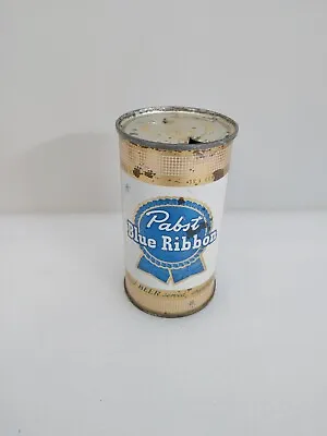 Vintage PBR Pabst Blue Ribbon Milwaukee Virginia Tax Lid Flat Top Beer Can • $54