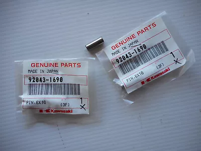 KAWASAKI GPZ900 GPZ1100 KLZ1000 W800 ZX10 See List C/CASE PINS 6x16mm 92043-1690 • $20