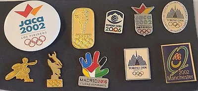 Mixed Date Bid And Candidate City Olympics Pins Beautiful Group Of 10  • $19.99