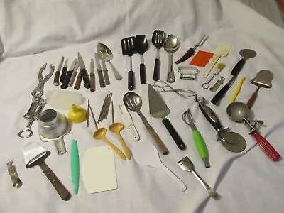 Huge Lot 52 Vintage Kitchen Utensils Tools Gadgets • $9.99