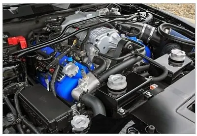 2010-2014 SHELBY GT500 6 Piece Billet Aluminum Engine Cap Set Ford Mustang Cobra • $329.99