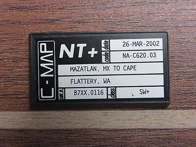 C-MAP NA-C620 NT+ C-Card Electronic Chart Map Mazatlan MX To Cape Flattery WA US • $84.95