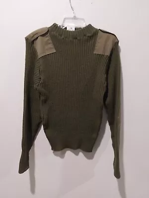 US Military Service Sweater Mens 38 Army Green DSCP Valor Collection Wool • $18.98