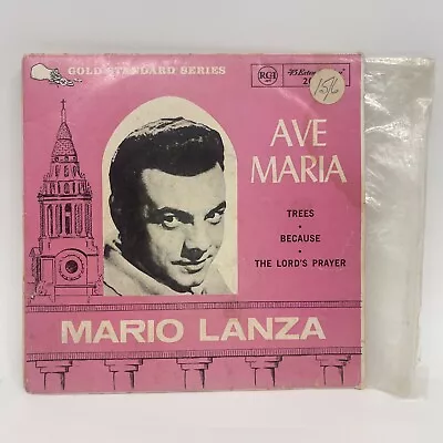 Ave Maria Mario Lanza 45RPM RCA Australia Vinyl Record LP Lord’s Prayer 45RPM • $10