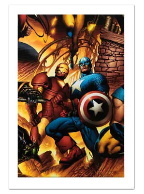 New Avengers #6 Canvas Giclee Art Bryan Hitch Cover Marvel Artworks Collection • $99.95