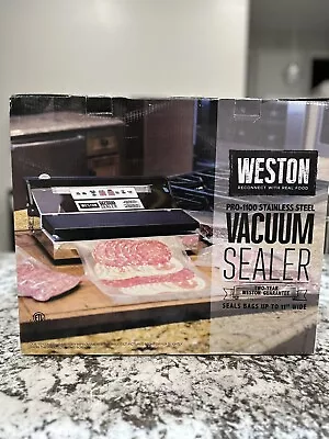 Weston Weston Pro-1100 Vacuum Sealer With Roll Cutter - Silver • $255